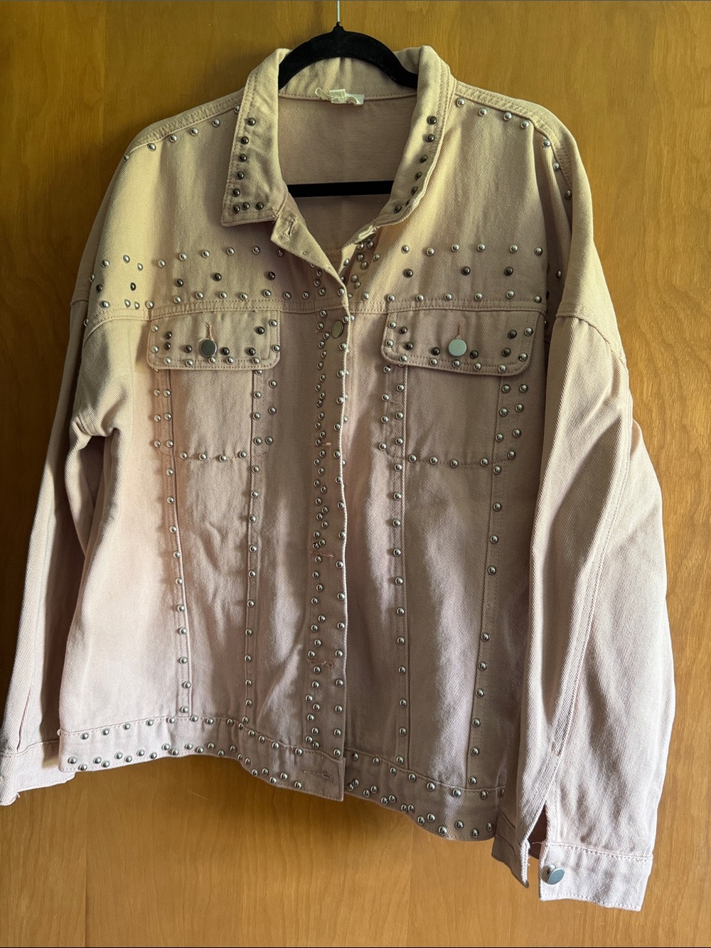 Studded Light Pink Women’s Jacket